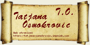 Tatjana Osmokrović vizit kartica